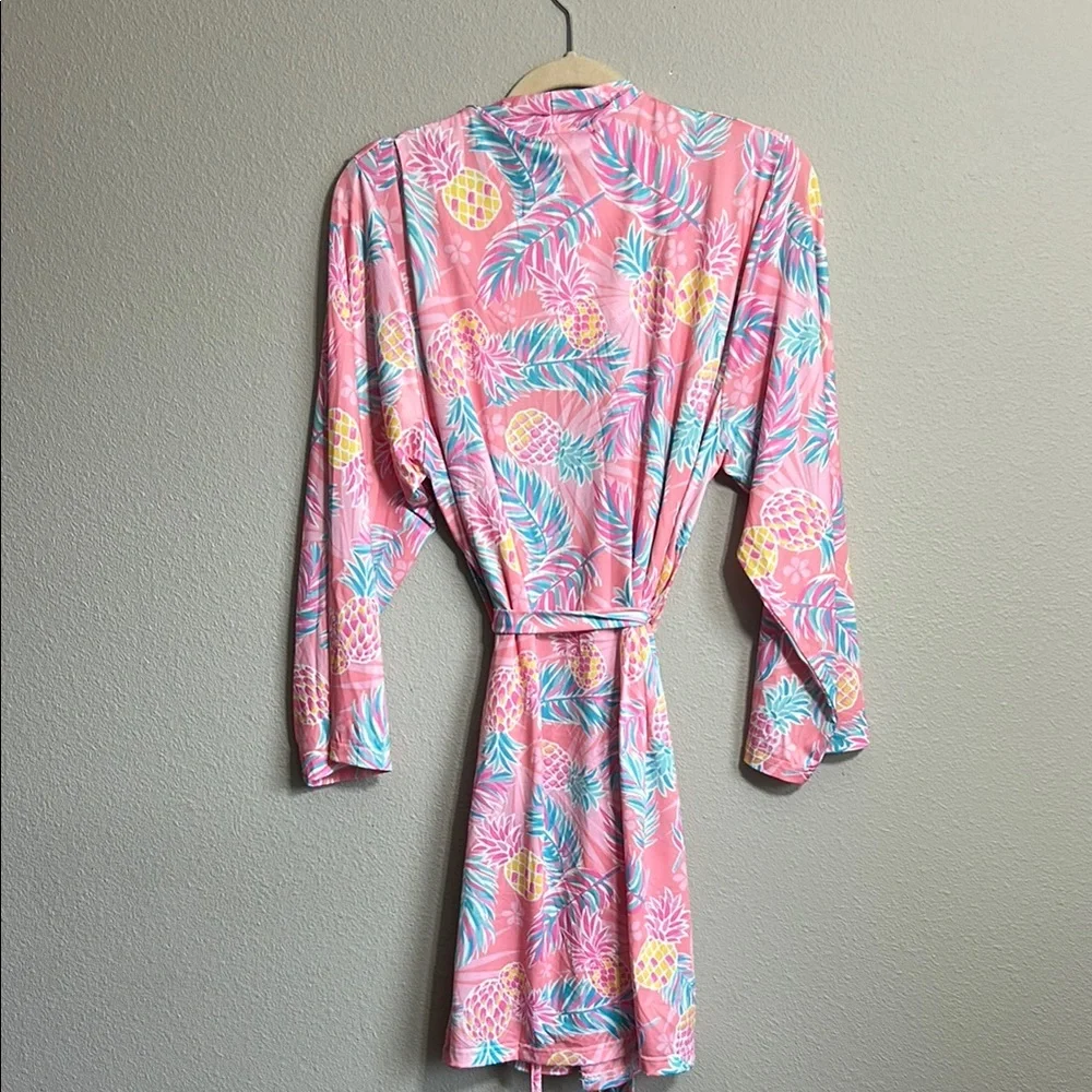 Simply Southern Floral Pink Women's Robe and Nightgown Set NWT Large - Picture 8 of 12